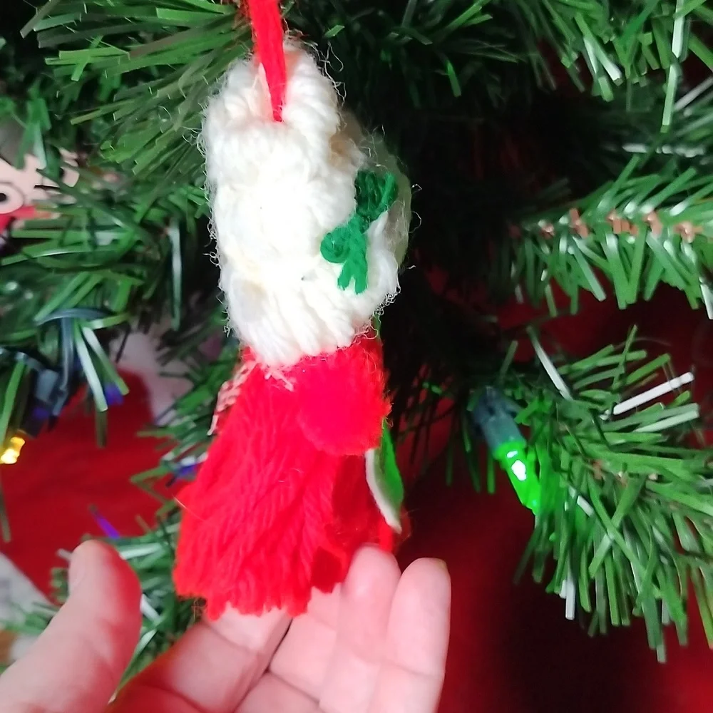 Vintage Homemade Mrs. Clause Christmas Ornament
